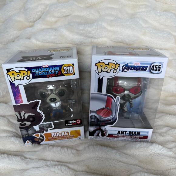 Funko Other - Funko Pop Marvel Figures Rocket and Ant Man in Box
